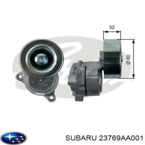 Натягувач приводного ременя 23769AA001 Subaru