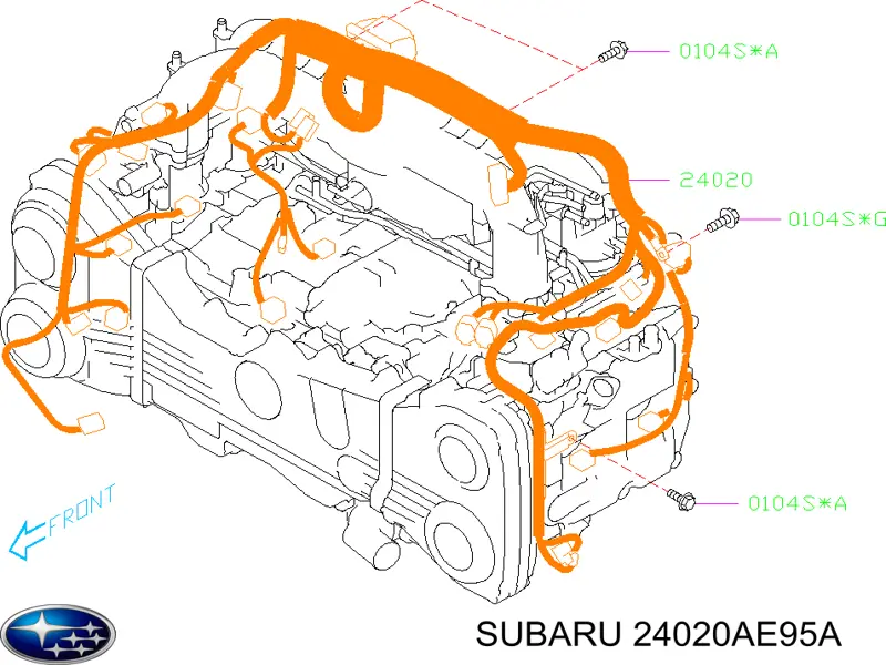  Subaru 24020AE95A ціна, від 63.35 USD