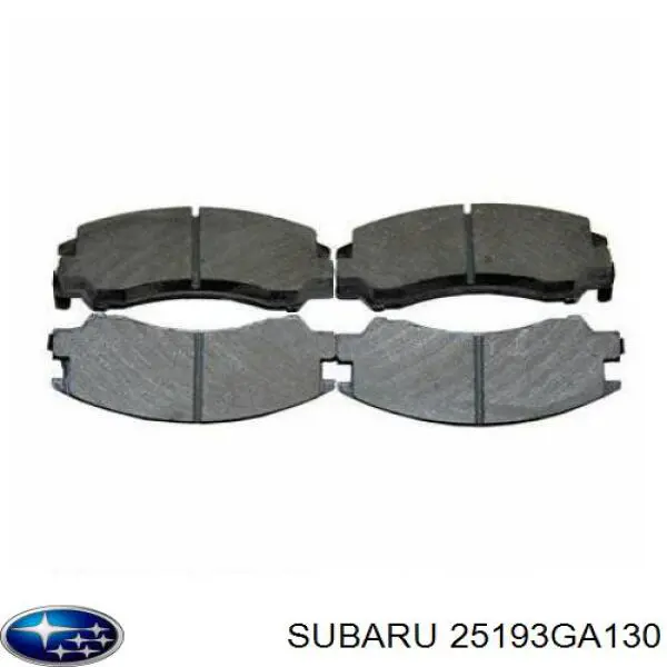 25193GA130 Subaru Передні гальмівні колодки