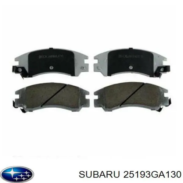 25193GA130 Subaru колодки гальмівні передні, дискові
