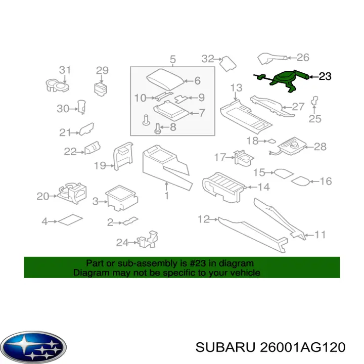  26001AG120 Subaru