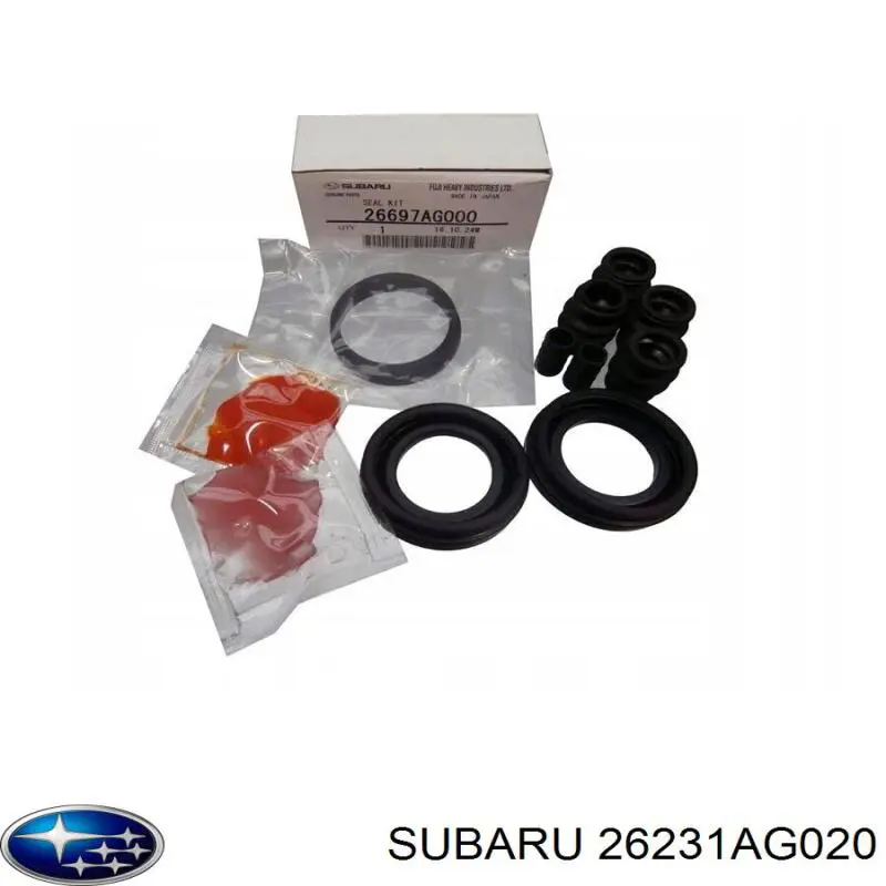 Втулка направляючої переднього супорта Subaru 26231AG020 ціна, від 1.81 USD