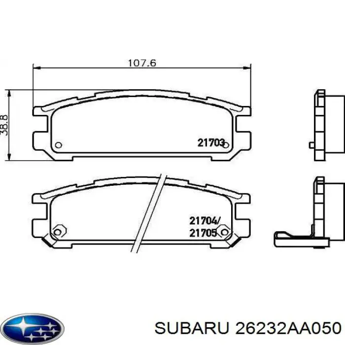  Subaru 26232AA050 ціна, від 8.49 USD