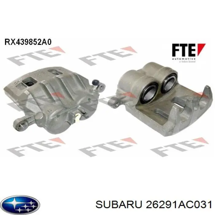Купити 26291AC031 Subaru Супорт гальмівний передній лівий
