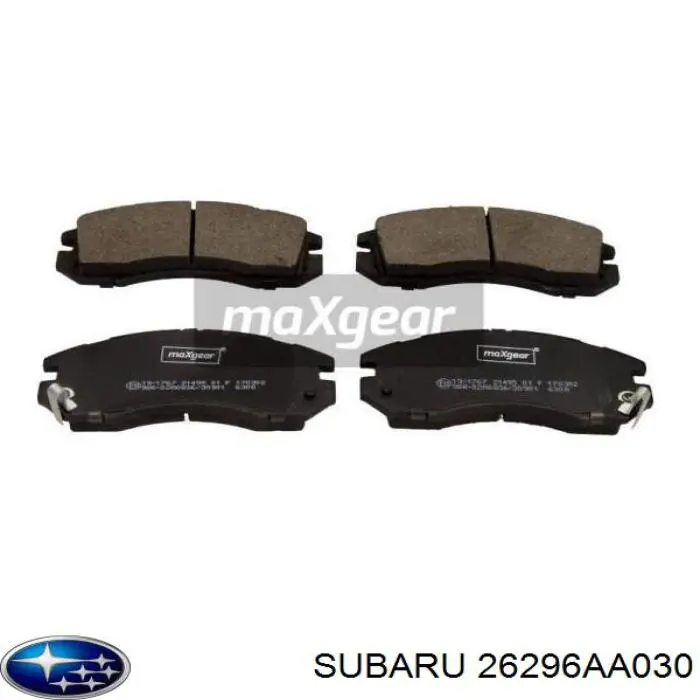 Колодки гальмові задні, дискові 26296AA030 Subaru