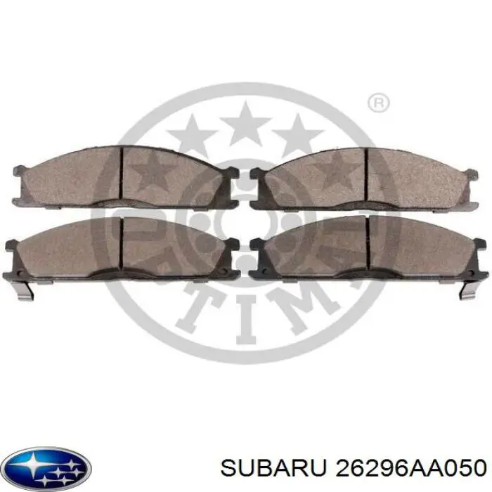 Колодки гальмівні передні, дискові 26296AA050 Subaru