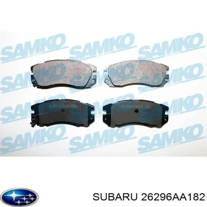 26296AA182 Subaru колодки гальмівні передні, дискові