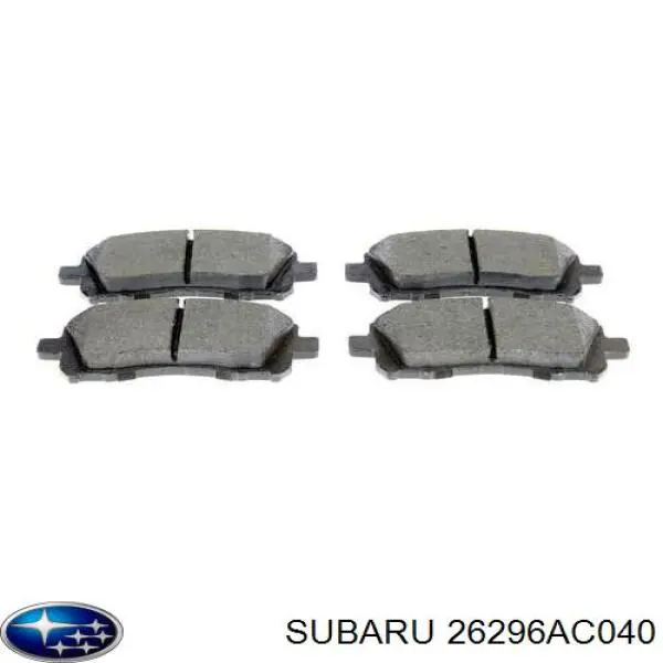 Колодки гальмівні передні, дискові 26296AC040 Subaru