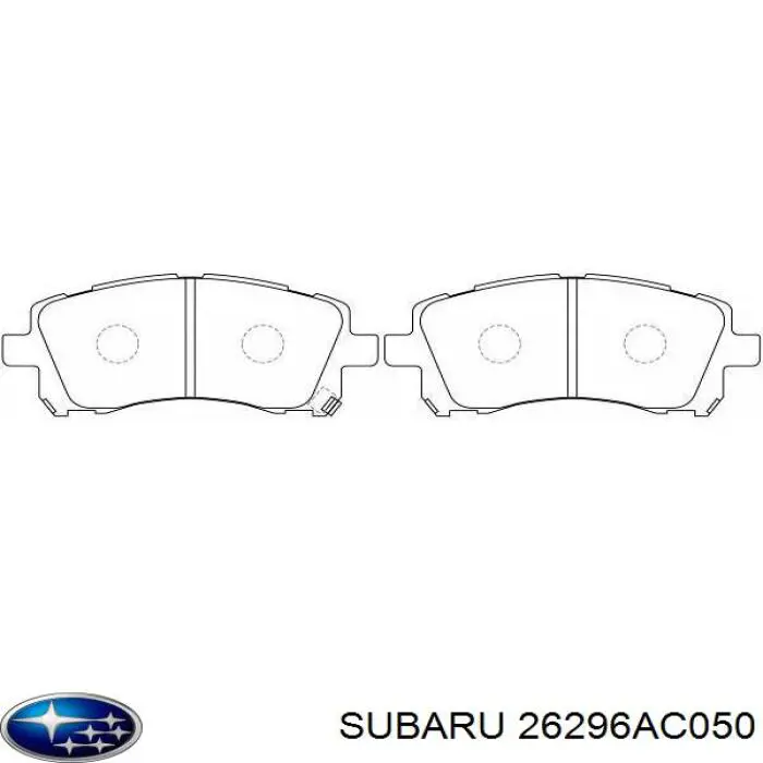 26296AC050 Subaru колодки гальмівні передні, дискові