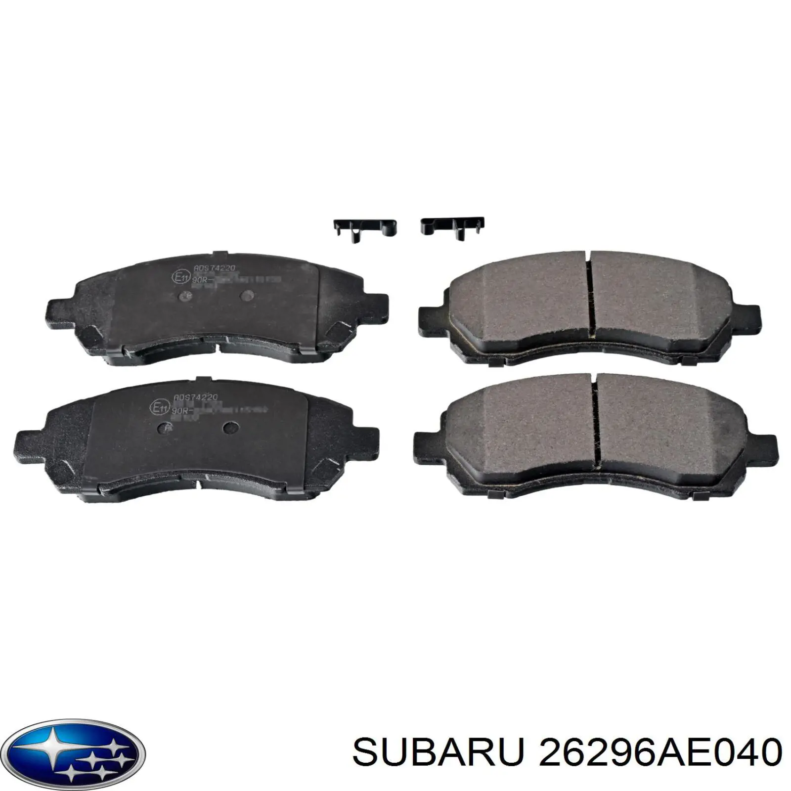 Колодки гальмівні передні, дискові 26296AE040 Subaru