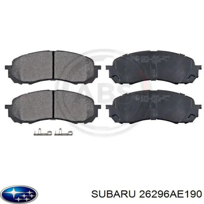 Колодки гальмівні передні, дискові 26296AE190 Subaru