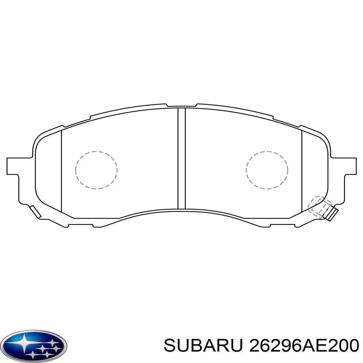 Колодки гальмівні передні, дискові 26296AE200 Subaru