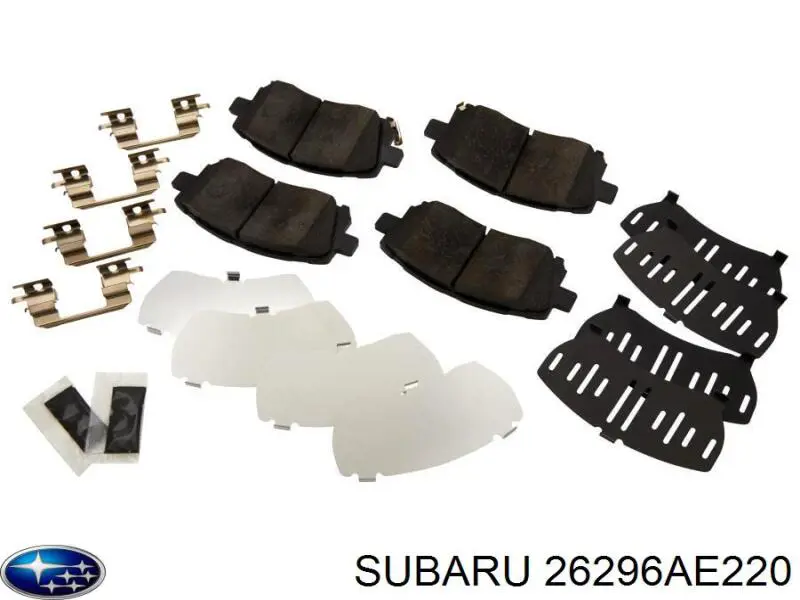 Колодки гальмівні передні, дискові 26296AE220 Subaru