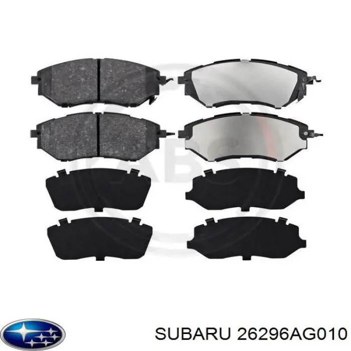 26296AG010 Subaru колодки гальмівні передні, дискові