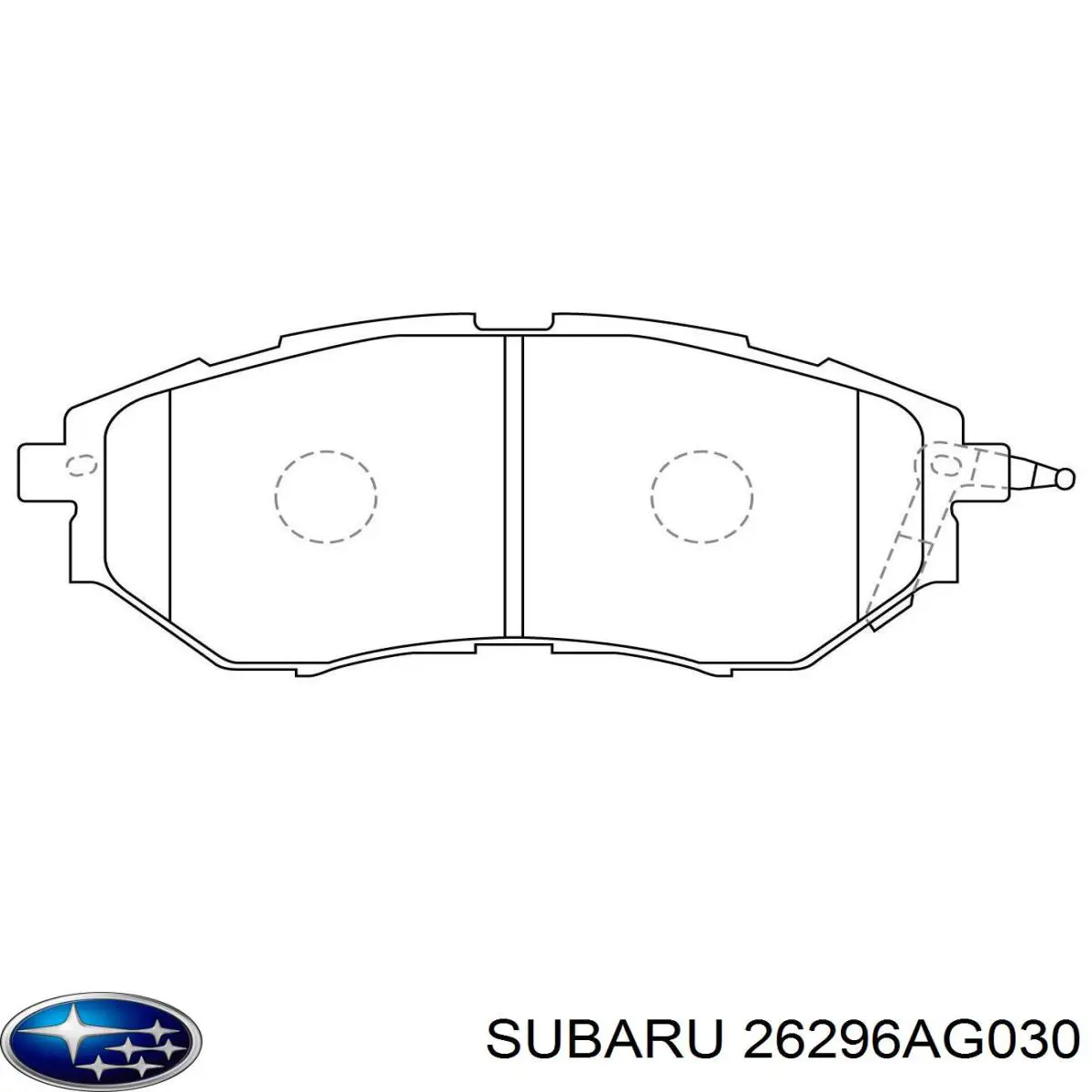 Гальмівні колодки Subaru 26296AG030 ціна, від 39.09 USD