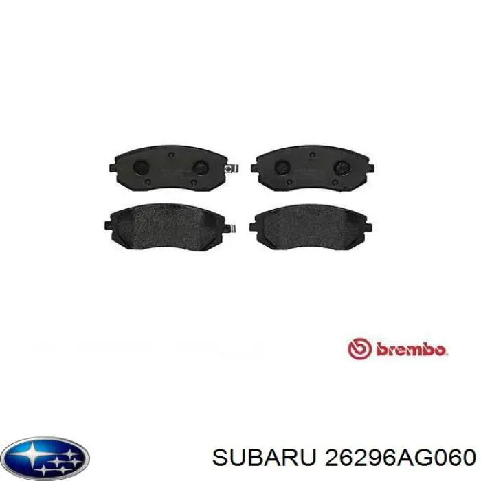 26296AG060 Subaru колодки гальмівні передні, дискові