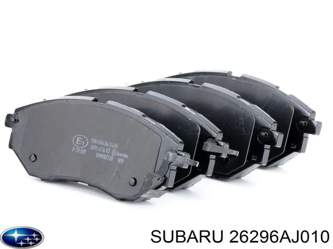 26296AJ010 Subaru колодки гальмівні передні, дискові