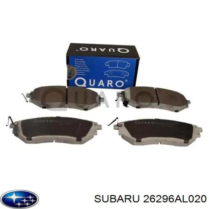 26296AL020 Subaru колодки гальмівні передні, дискові