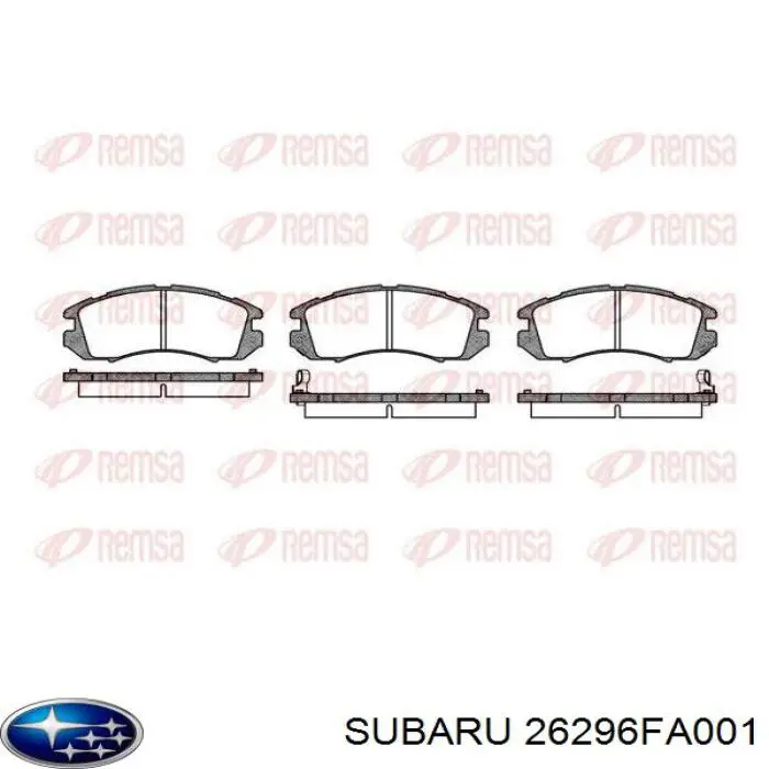 Гальмівні колодки Subaru 26296FA001 ціна, від 21.41 USD