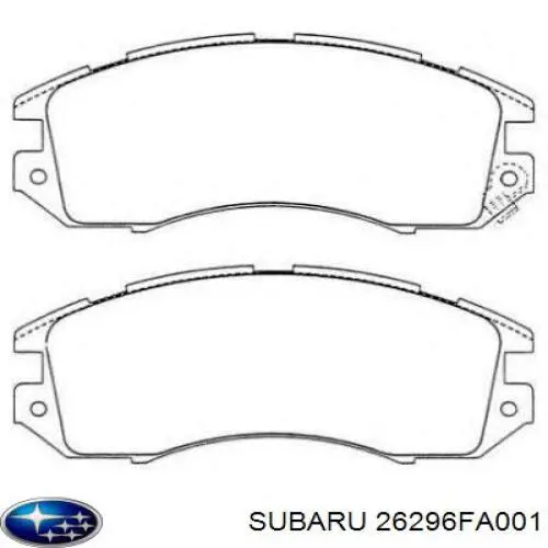 Купити 26296FA001 Subaru Колодки гальмівні передні, дискові