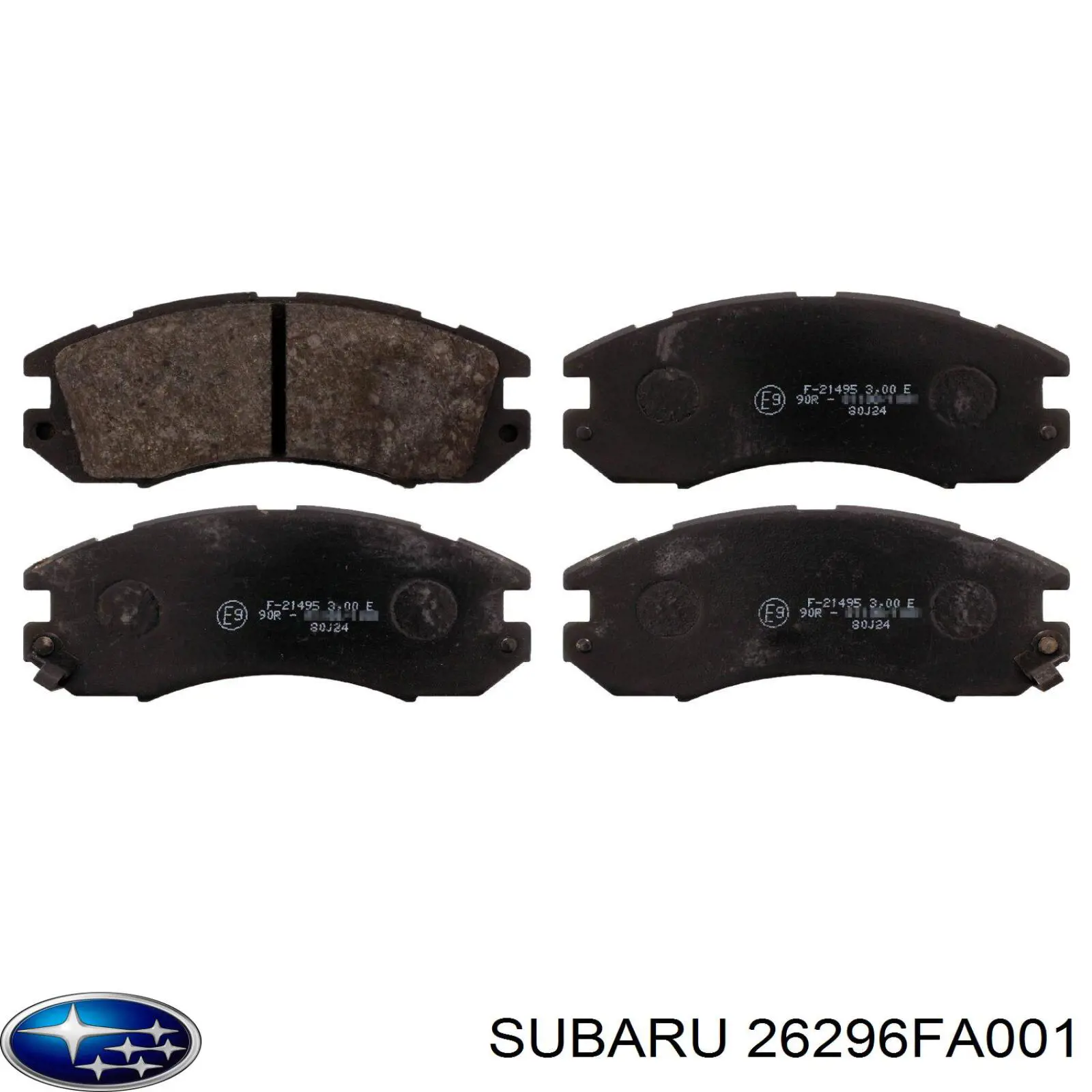 Колодки гальмівні передні, дискові 26296FA001 Subaru