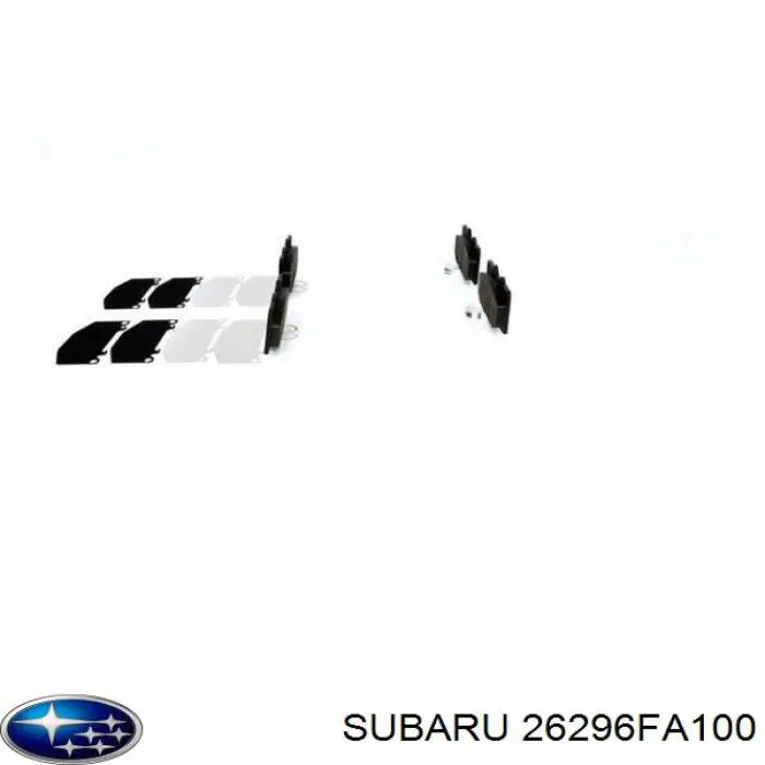 Передні тормозні колодки 26296FA100 Subaru