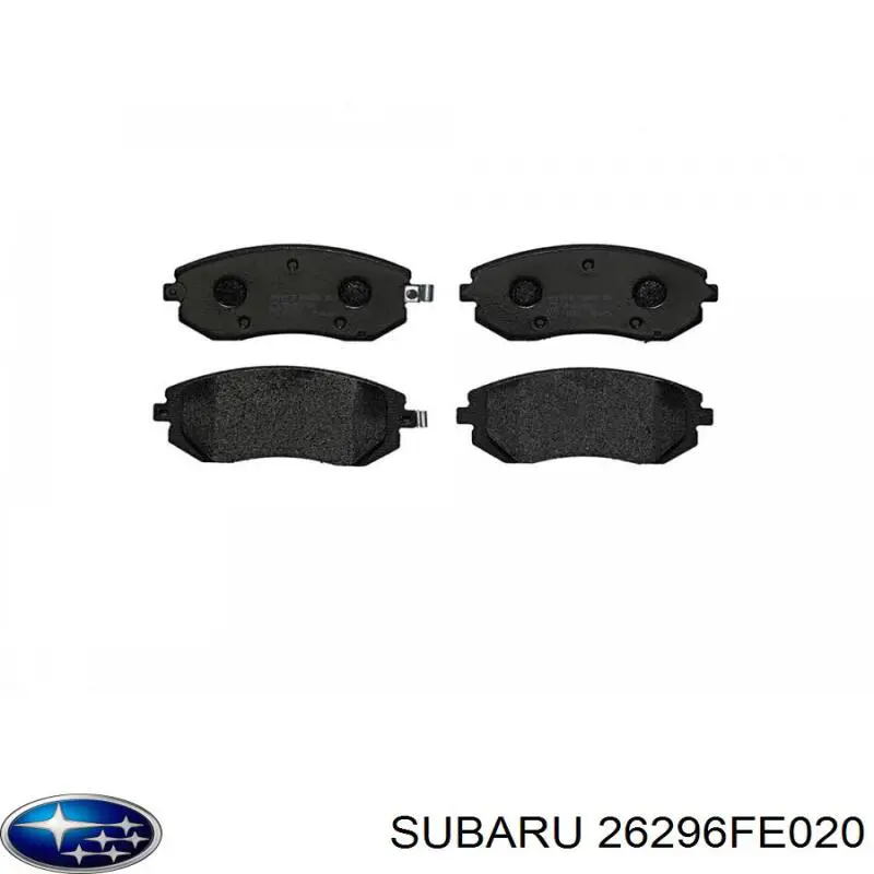 26296FE020 Subaru колодки гальмівні передні, дискові