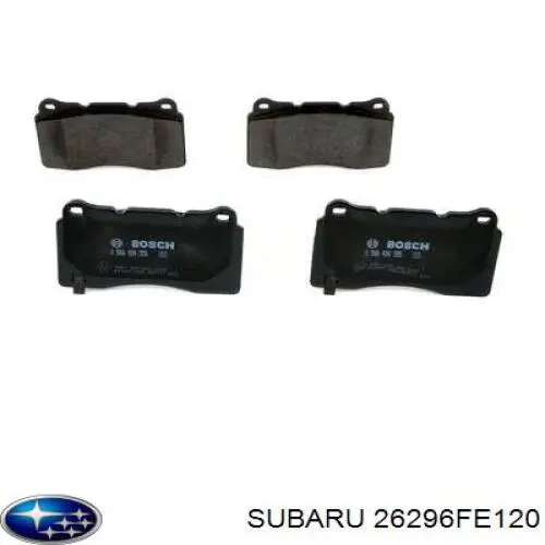 26296FE120 Subaru колодки гальмівні передні, дискові