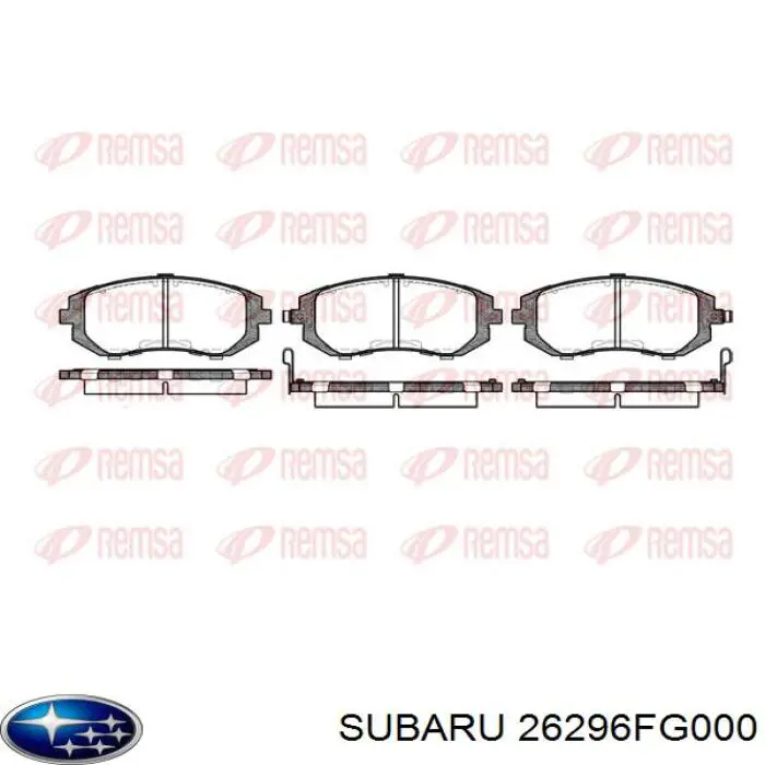 Гальмівні колодки Subaru 26296FG000 ціна, від 29.24 USD