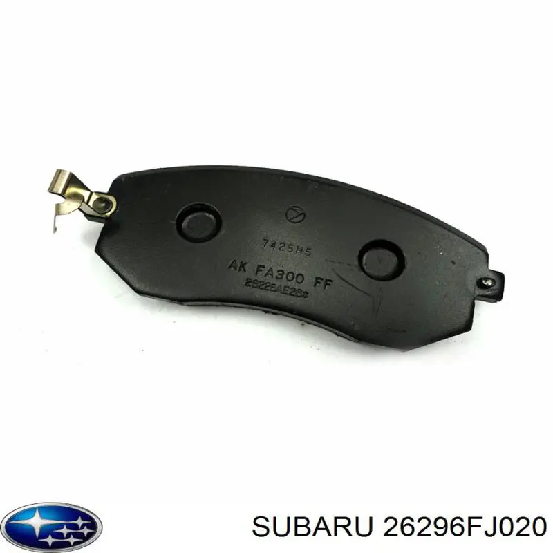 Передні тормозні колодки 26296FJ020 Subaru