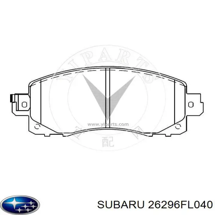 26296FL040 Subaru колодки гальмівні передні, дискові