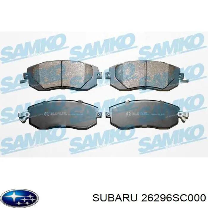 Гальмівні колодки Subaru 26296SC000 ціна, від 20.32 USD