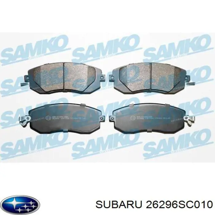 26296SC010 Subaru колодки гальмівні передні, дискові
