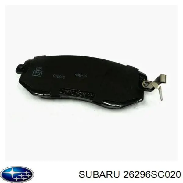 Передні тормозні колодки 26296SC020 Subaru