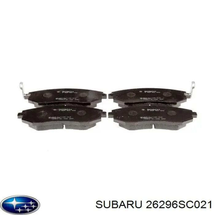 Купити 26296SC021 Subaru Колодки гальмівні передні, дискові
