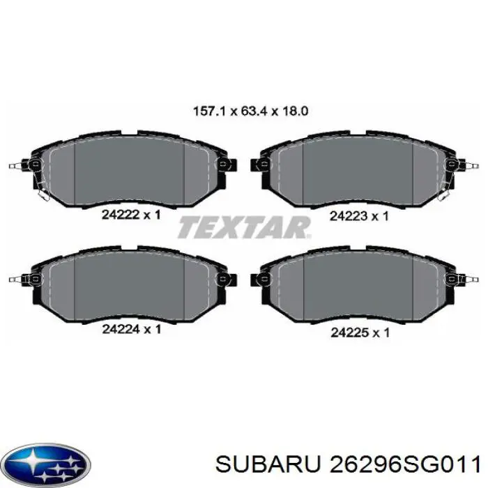  Subaru 26296SG011 ціна, від 181.18 USD