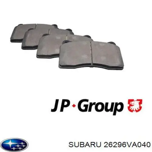 Передні тормозні колодки 26296VA040 Subaru