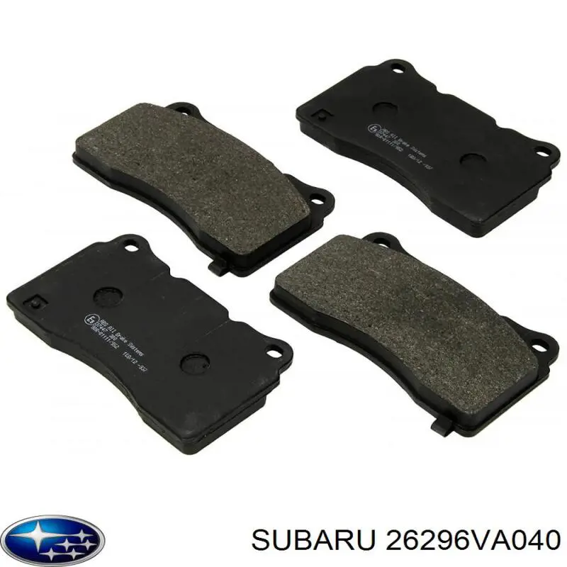 Купити 26296VA040 Subaru Колодки гальмівні передні, дискові