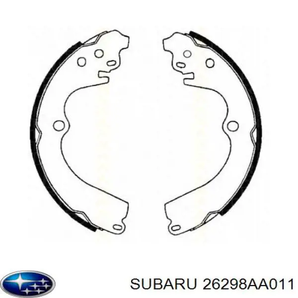 Колодки гальмові задні, барабанні 26298AA011 Subaru