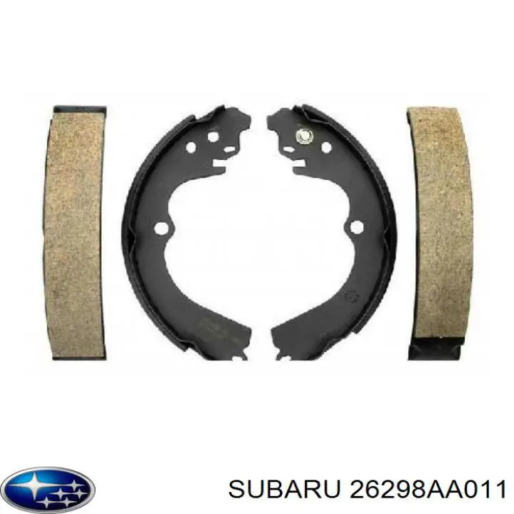 Гальма робочі задні ножні і гальмівні барабани Subaru 26298AA011