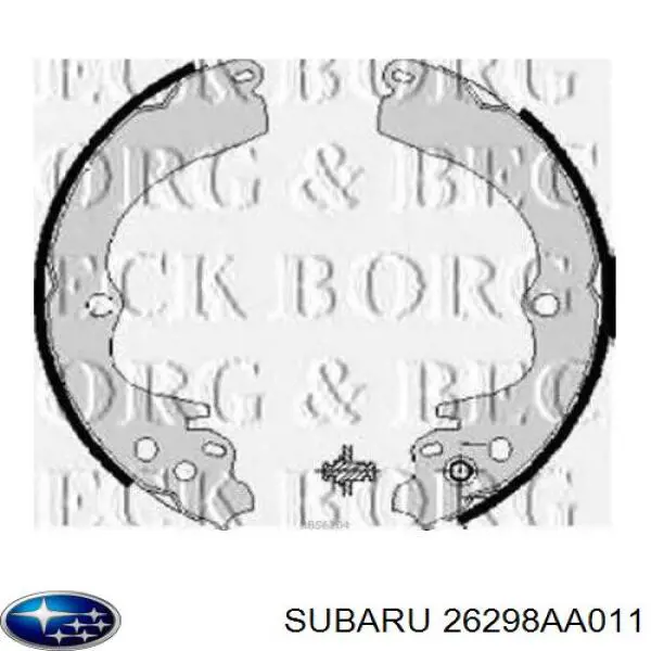 Колодки гальмові задні, барабанні Subaru 26298AA011 ціна, від 22.31 USD