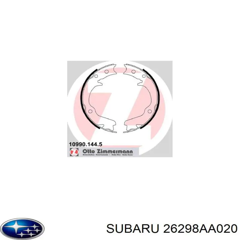 Колодки ручника 26298AA020 Subaru