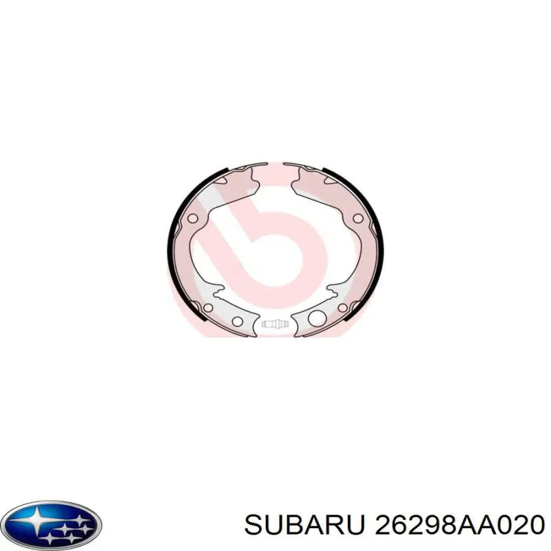 Купити 26298AA020 Subaru Гальмівні колодки гальма стоянки