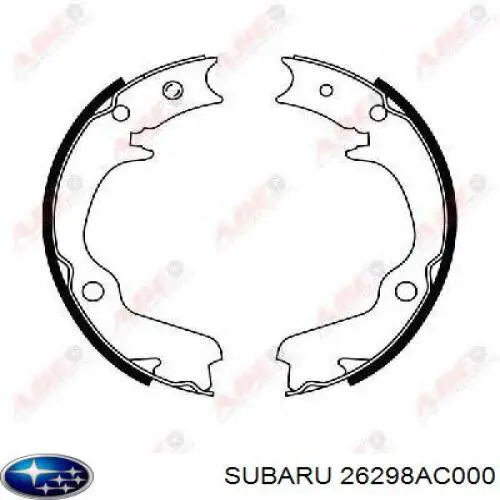 Купити 26298AC000 Subaru Гальмівні колодки гальма стоянки