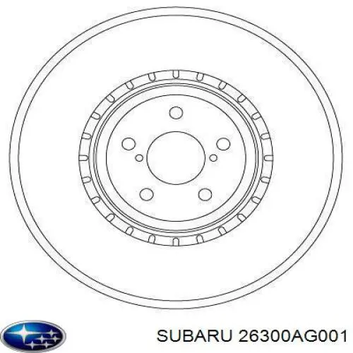 Купити 26300AG001 Subaru Ротор гальмівний