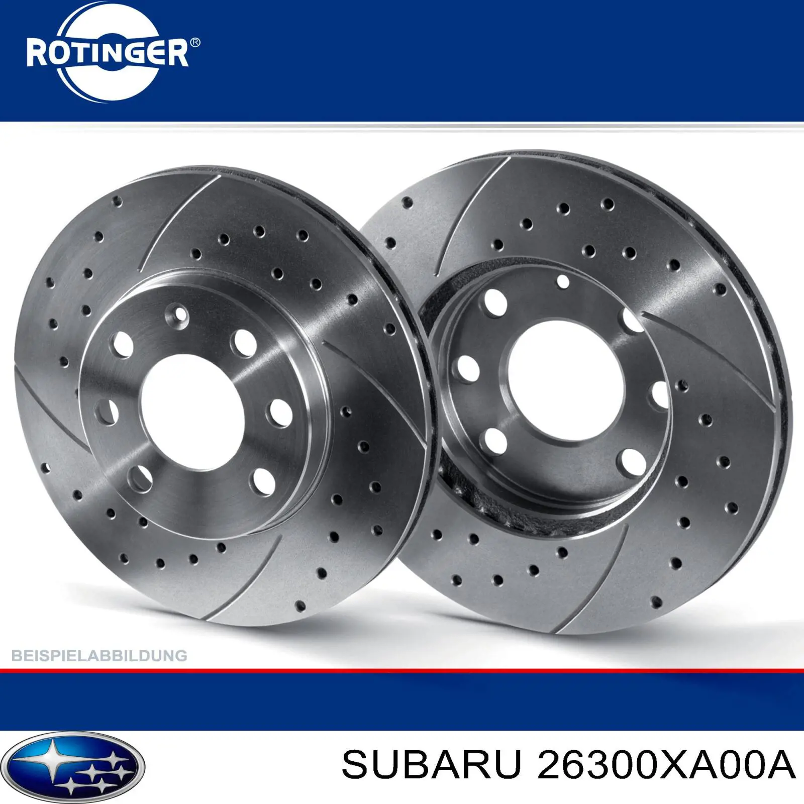 Гальмівні диски передні 26300XA00A Subaru