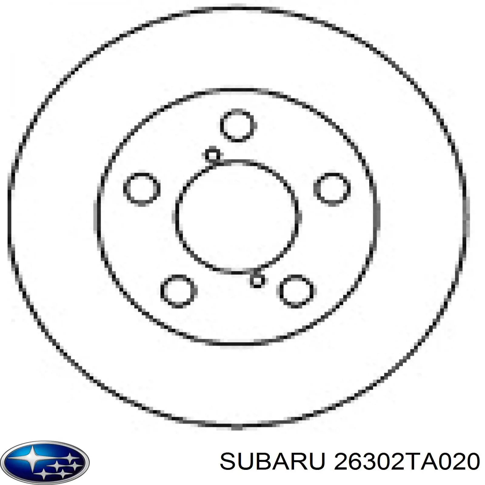 Барабан гальмівний задній 26302TA020 Subaru