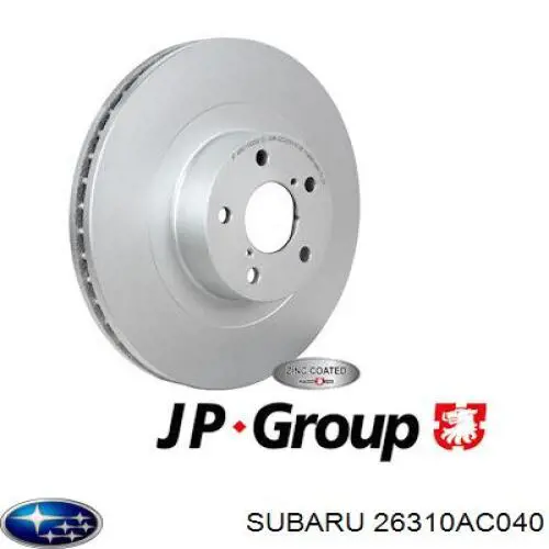 Диск гальмівний передній Subaru 26310AC040