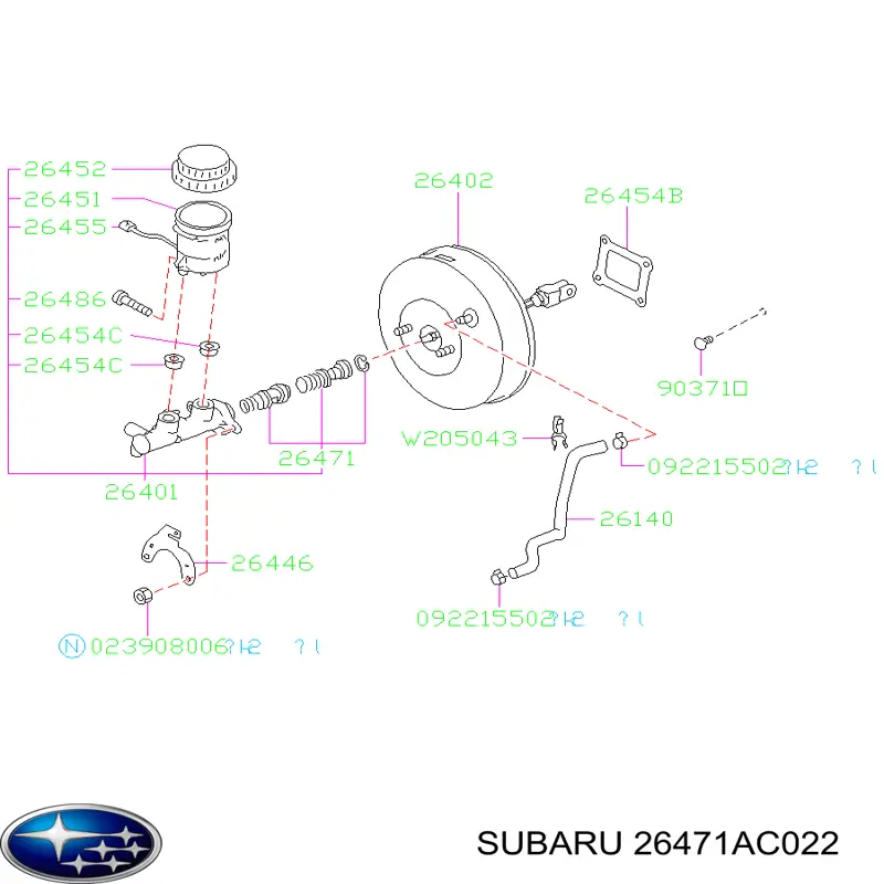  26471AC022 Subaru