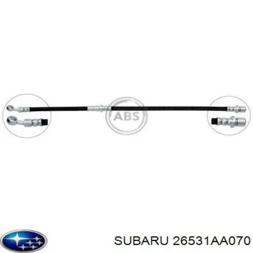 Шланг гальмівний задній, лівий Subaru 26531AA070 ціна, від 17.76 USD
